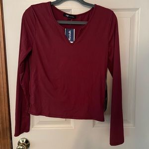 YMI Collections red long sleeve top